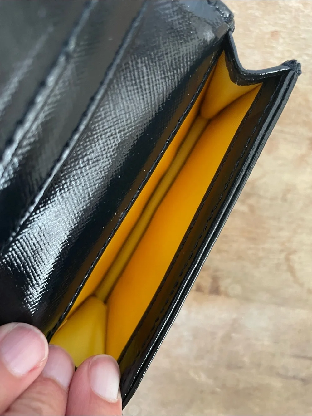 🖤 Tory Burch Black Patent Leather Card Case Wallet